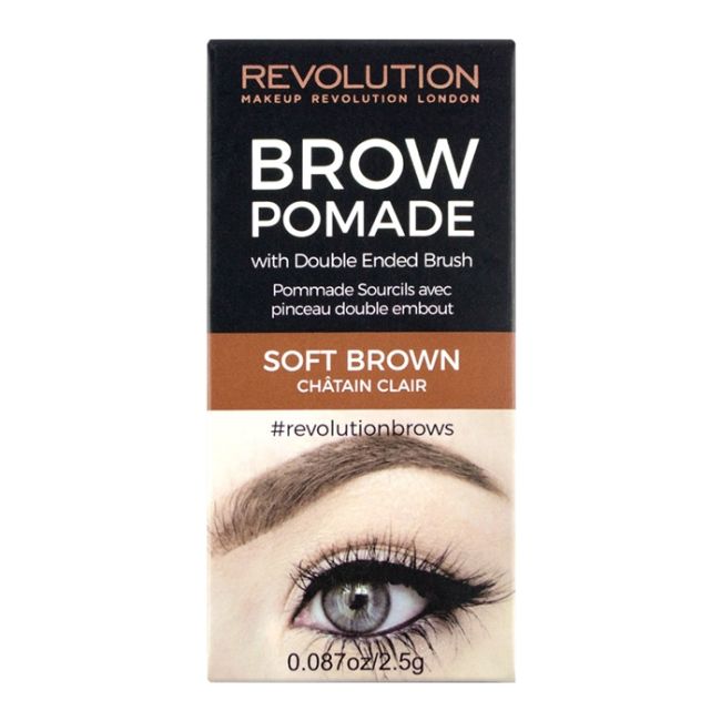 

Makeup Revolution Brow Pomade Краска для бровей, цвет soft brown, 2,5 гр