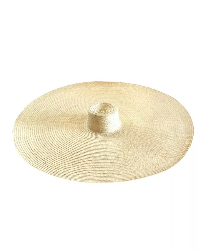 

Соломенная шляпа SOLANA оверсайз в натуральном бежевом цвете Brunna.co