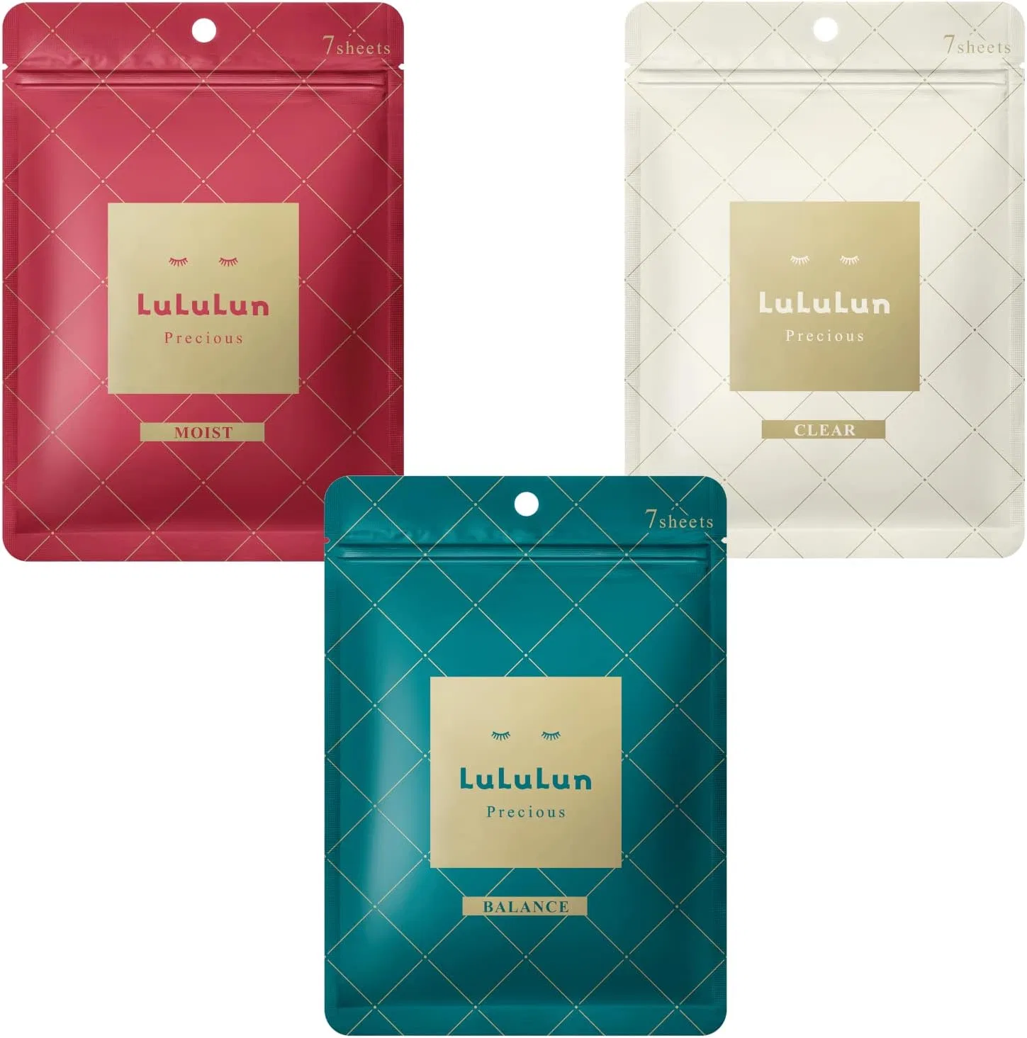 Набор масок для лица Lululun Precious Trial Set, 21 шт.