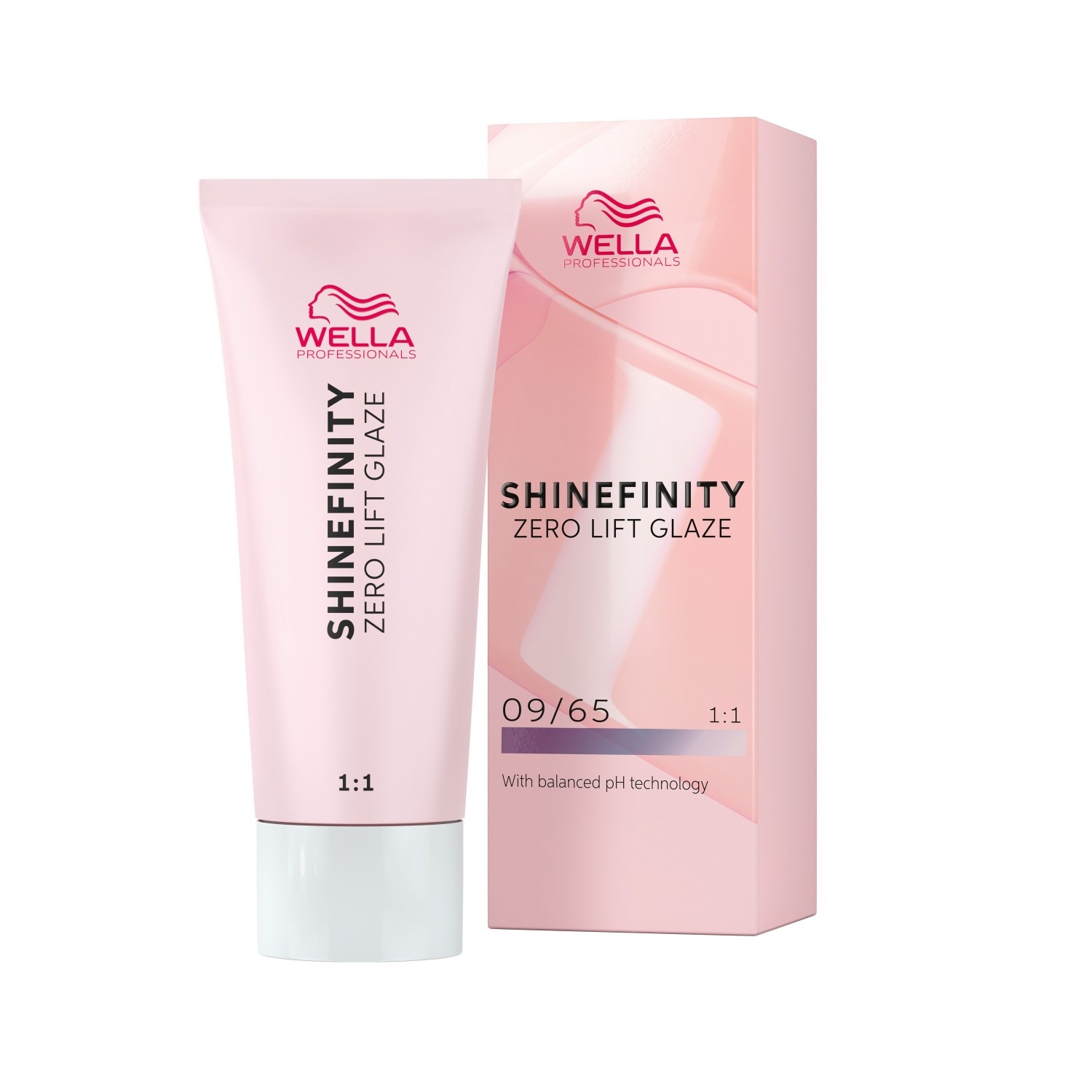 

Краска для волос shinefinity zero lift gaze demi-permanente gel-cremetönung Wella Professionals, 09/65 cool pink shimmer, объем 60 мл
