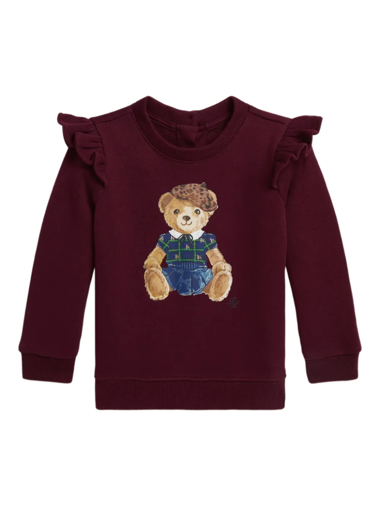 

POLO RALPH LAUREN KIDS толстовка с оборками, красный