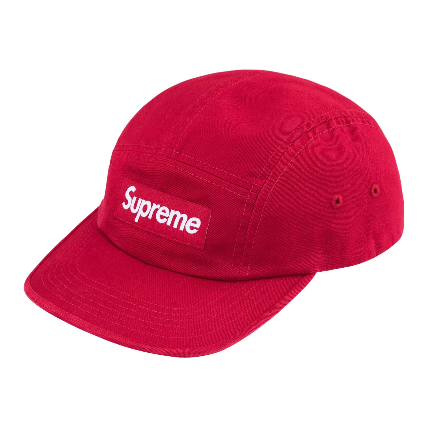 

Supreme Стираная чиносовая киперная кепка, Red