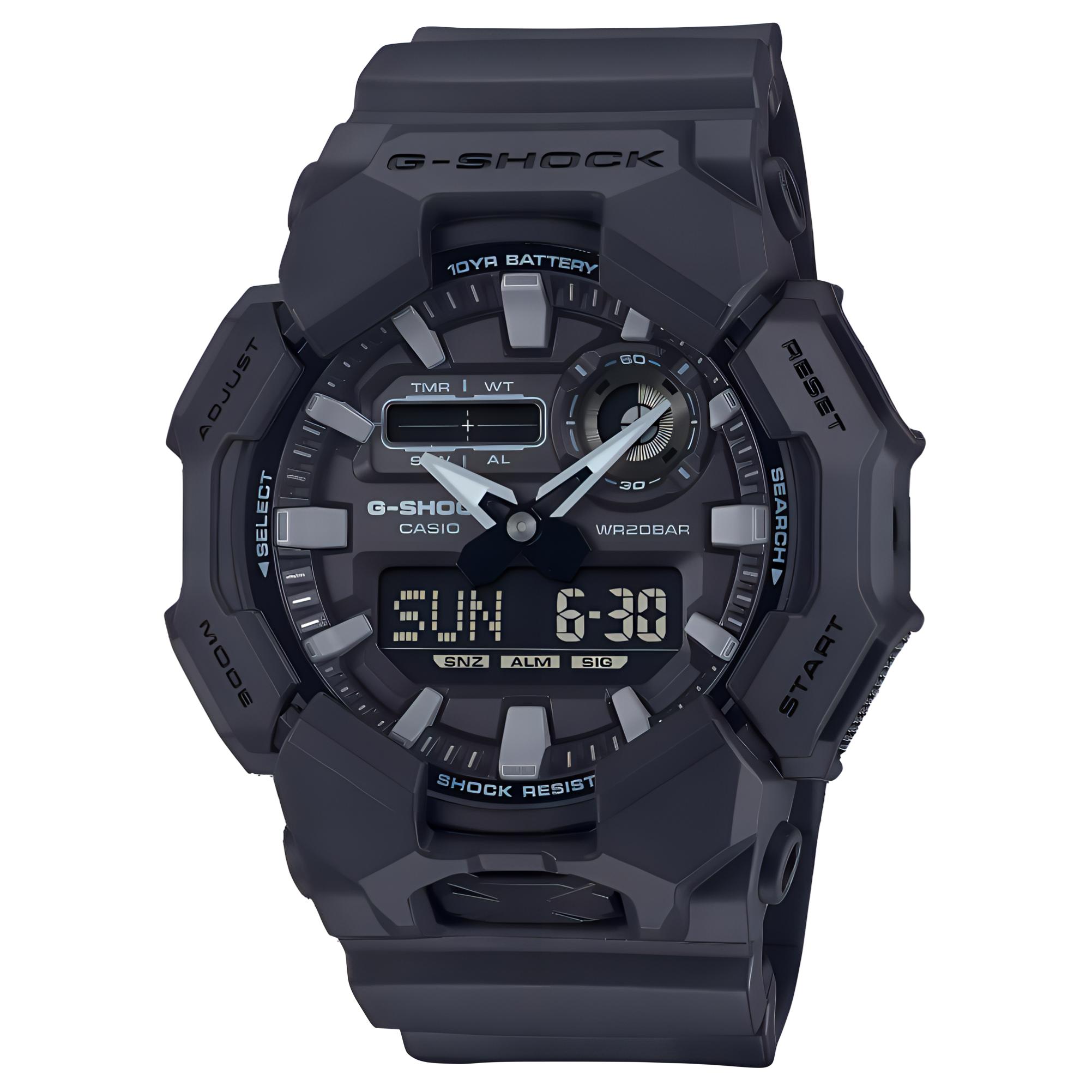 

CASIO Часы Quartz Movement Resin Strap Watch Men's Watch Black Dial, Black Dial