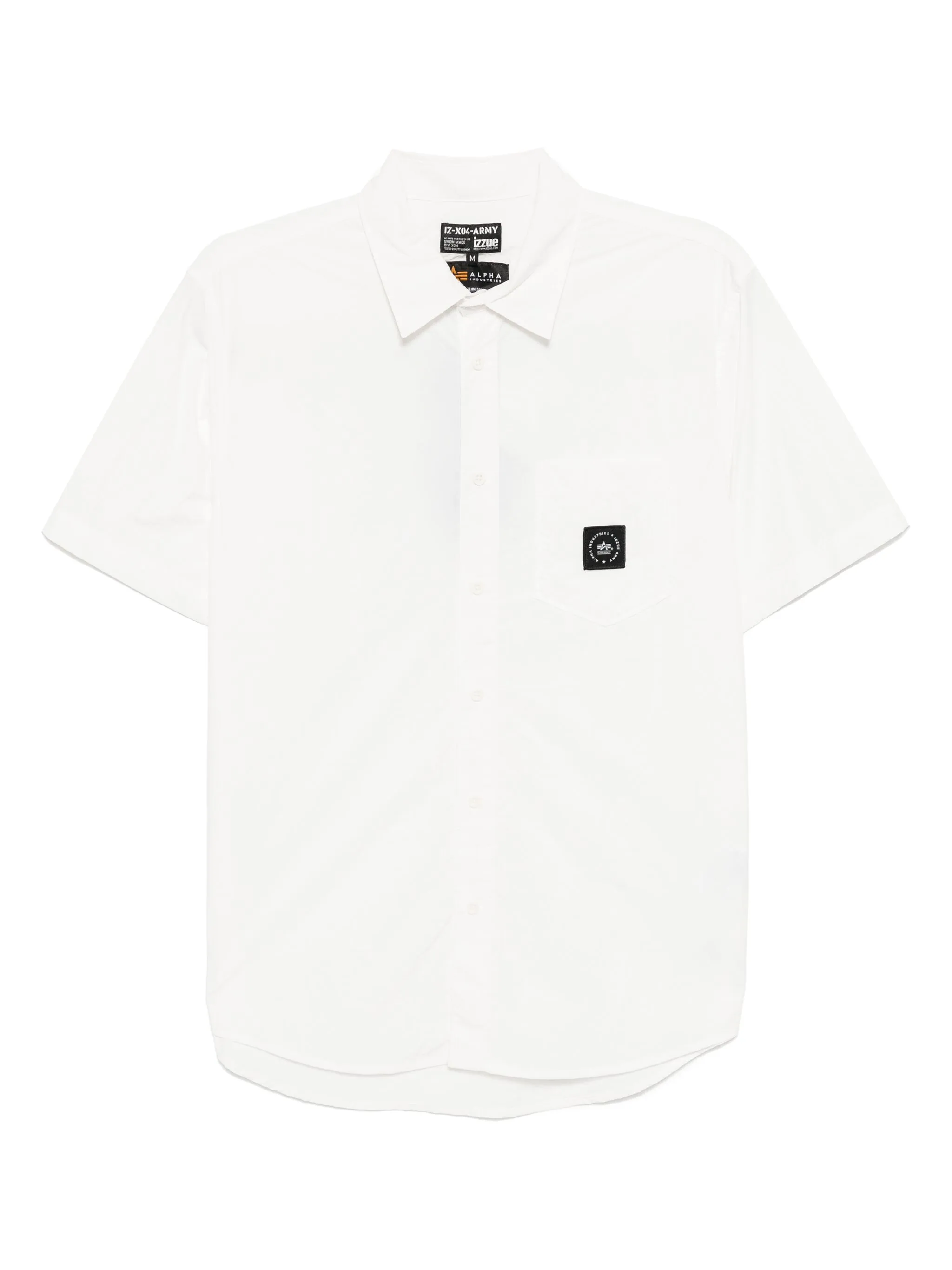 

Рубашка с нашивкой-логотипом Izzue, белый