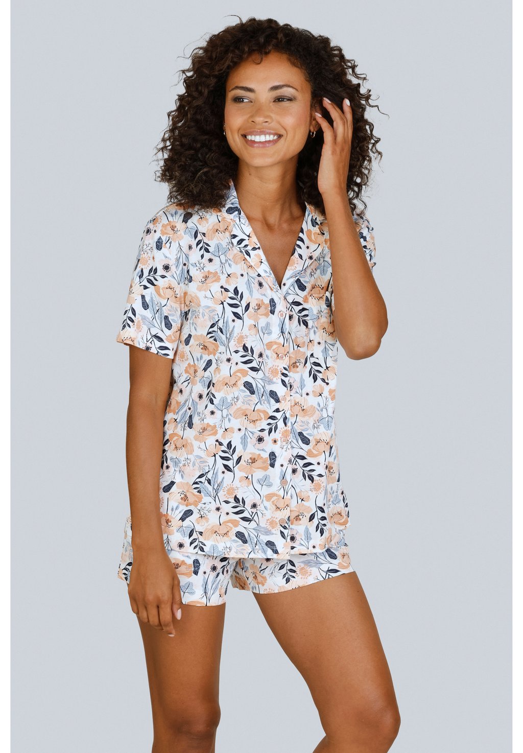 

Пижама VIVANCE DREAMS COSY WORLD SHORTY LASCANA, мультиколор