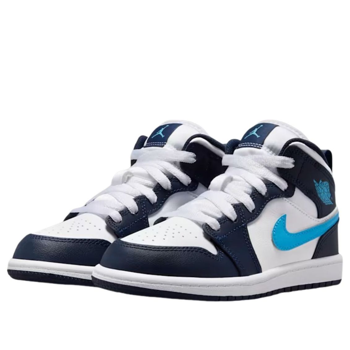 (PS) Air Jordan 1 Mid 'Obsidian Dark Powder Blue' — фото 4