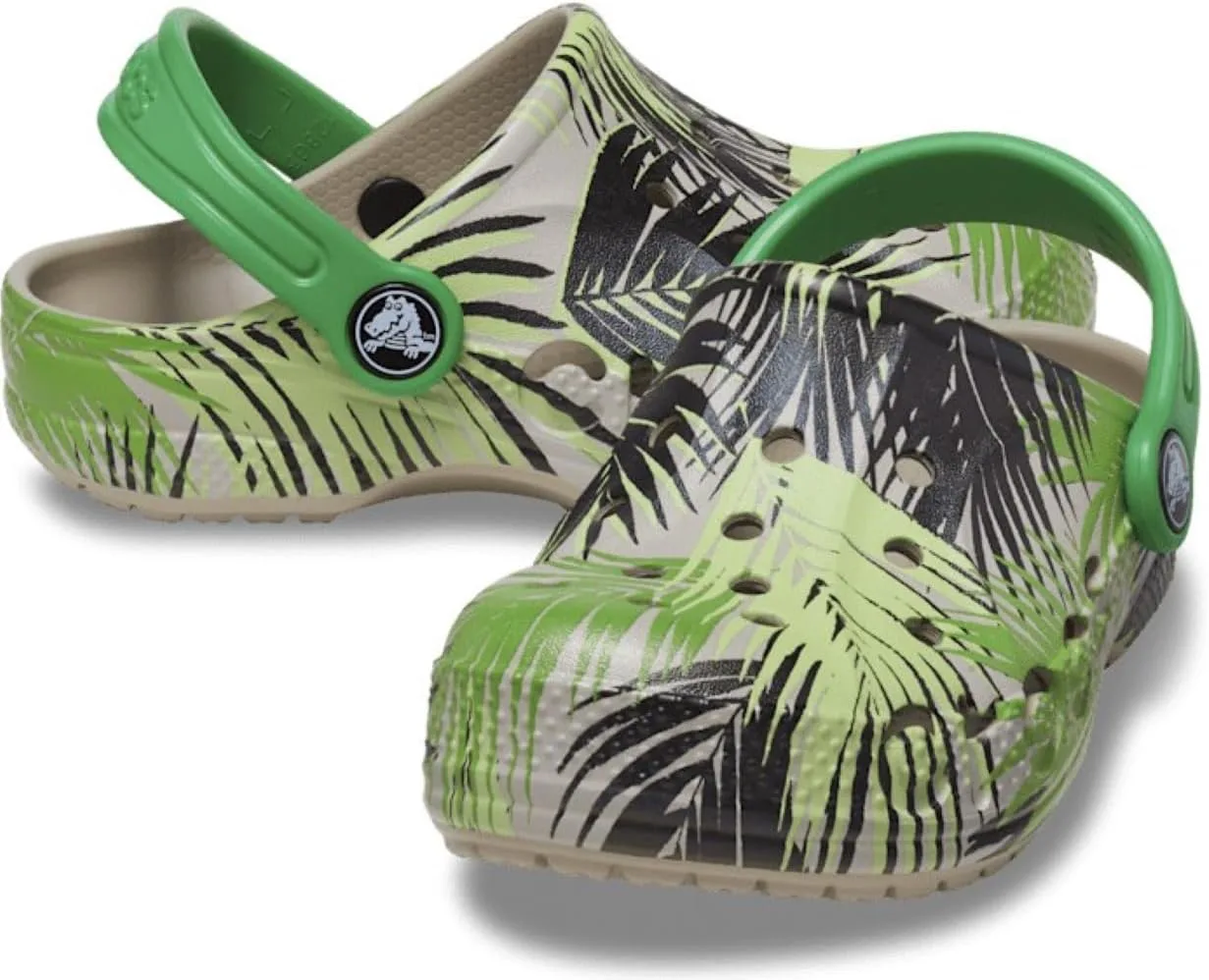 Крокс Унисекс-Детские Сабо Baya с графическим тай-дай Crocs, зеленый — фото 4