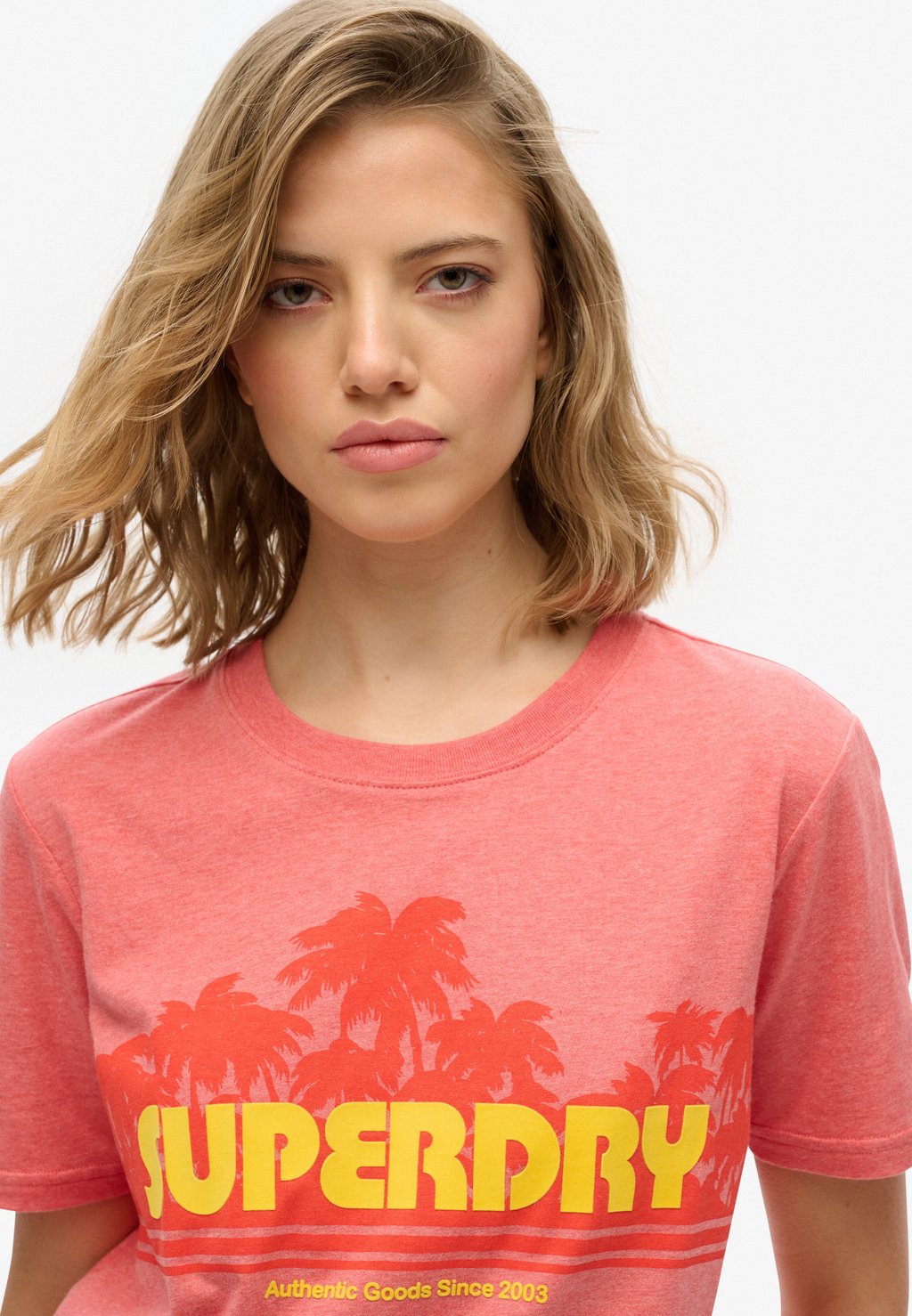 Футболка с принтом RELAXED Superdry, красный — фото 3