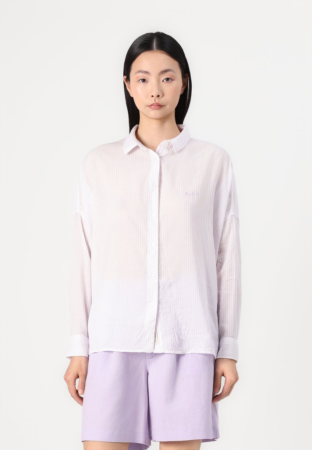 

Блузка на пуговицах SHIRT Pepe Jeans, сиреневый
