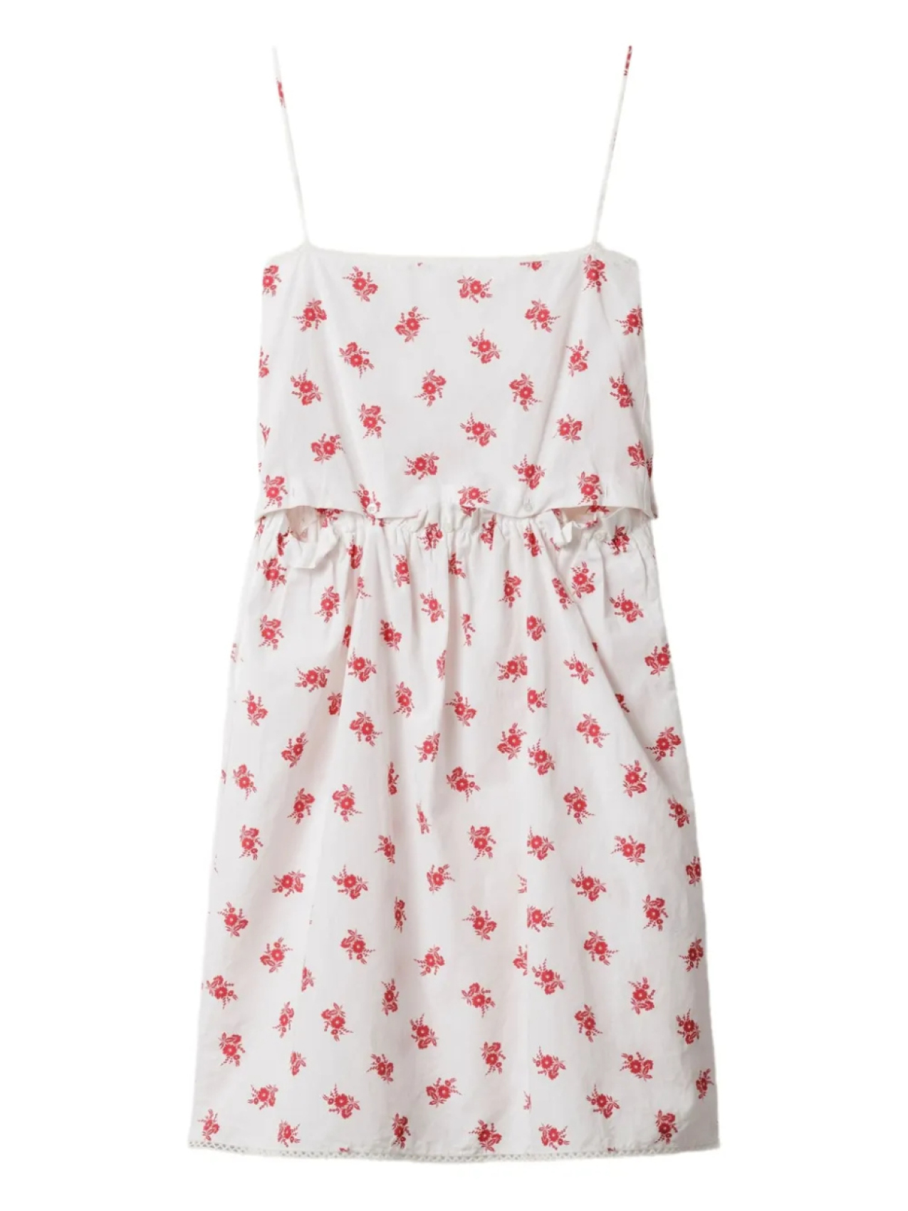 

Miu Miu поплиновое платье, белый