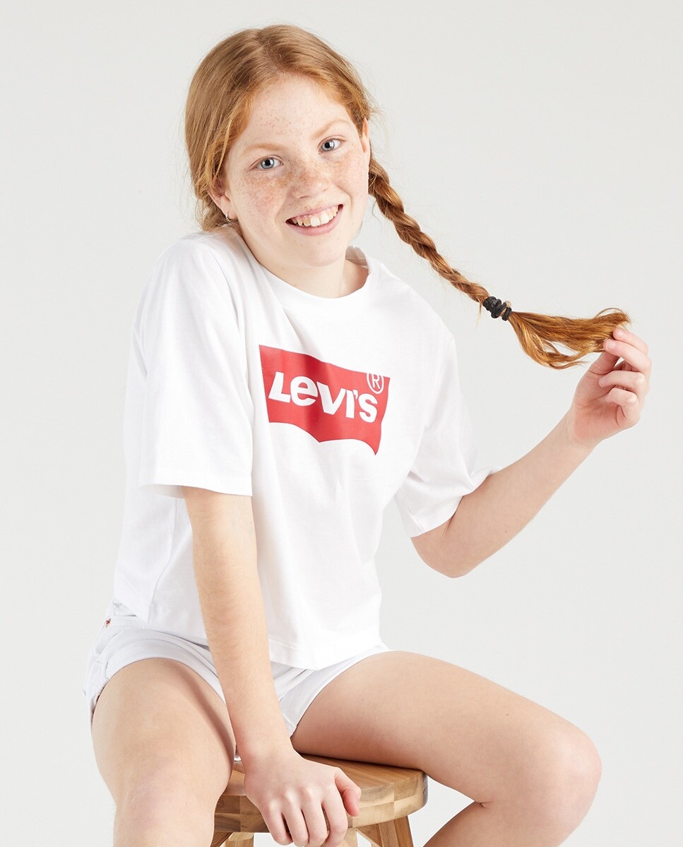 

Пустая футболка девушки Levi's, белый