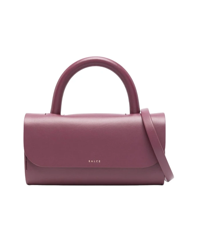 

Миниатюрная кожаная сумка-тоут Salce, фиолетовый