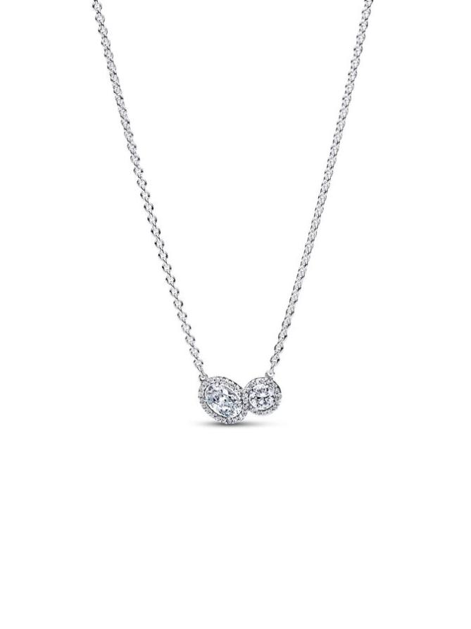 

Ожерелье Pandora Embracing Halo Necklace, стерлинговое серебро
