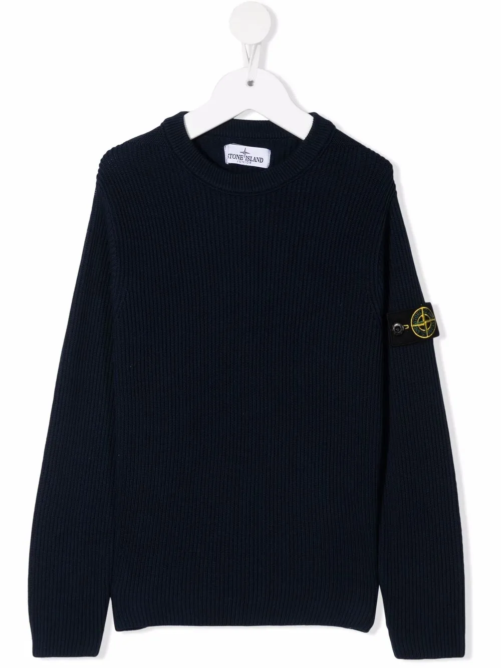 

Джемпер с нашивкой-логотипом Stone Island Junior, синий
