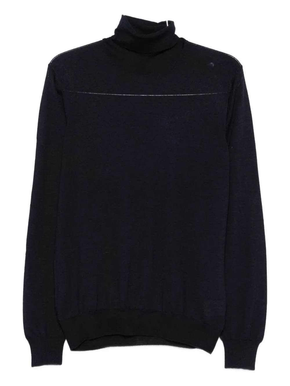 

Шерстяной свитер с высоким воротником Barba, черный