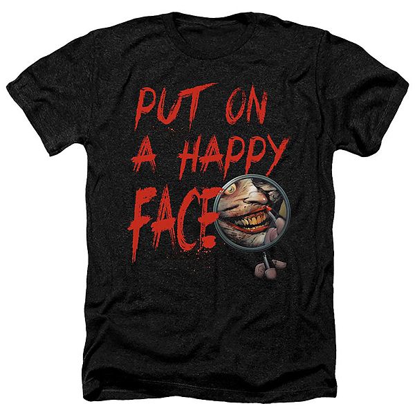 

Футболка Batman happy face adult heather Licensed Character