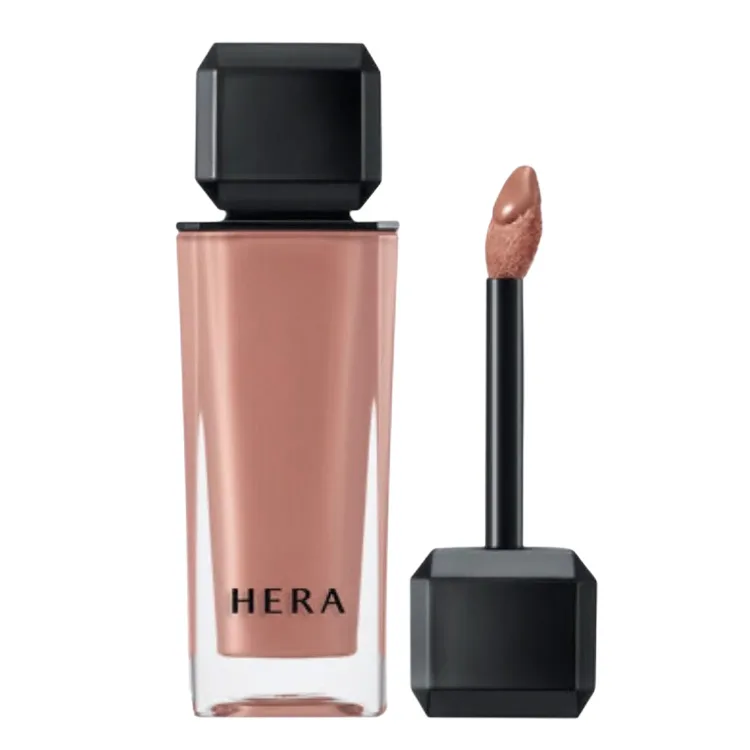 HERA Жидкая помада Korea Heyo Enchanting Nude с глянцевым финишем, легко растушевывается, увлажняет, 5 г, подарок на день рождения, #418