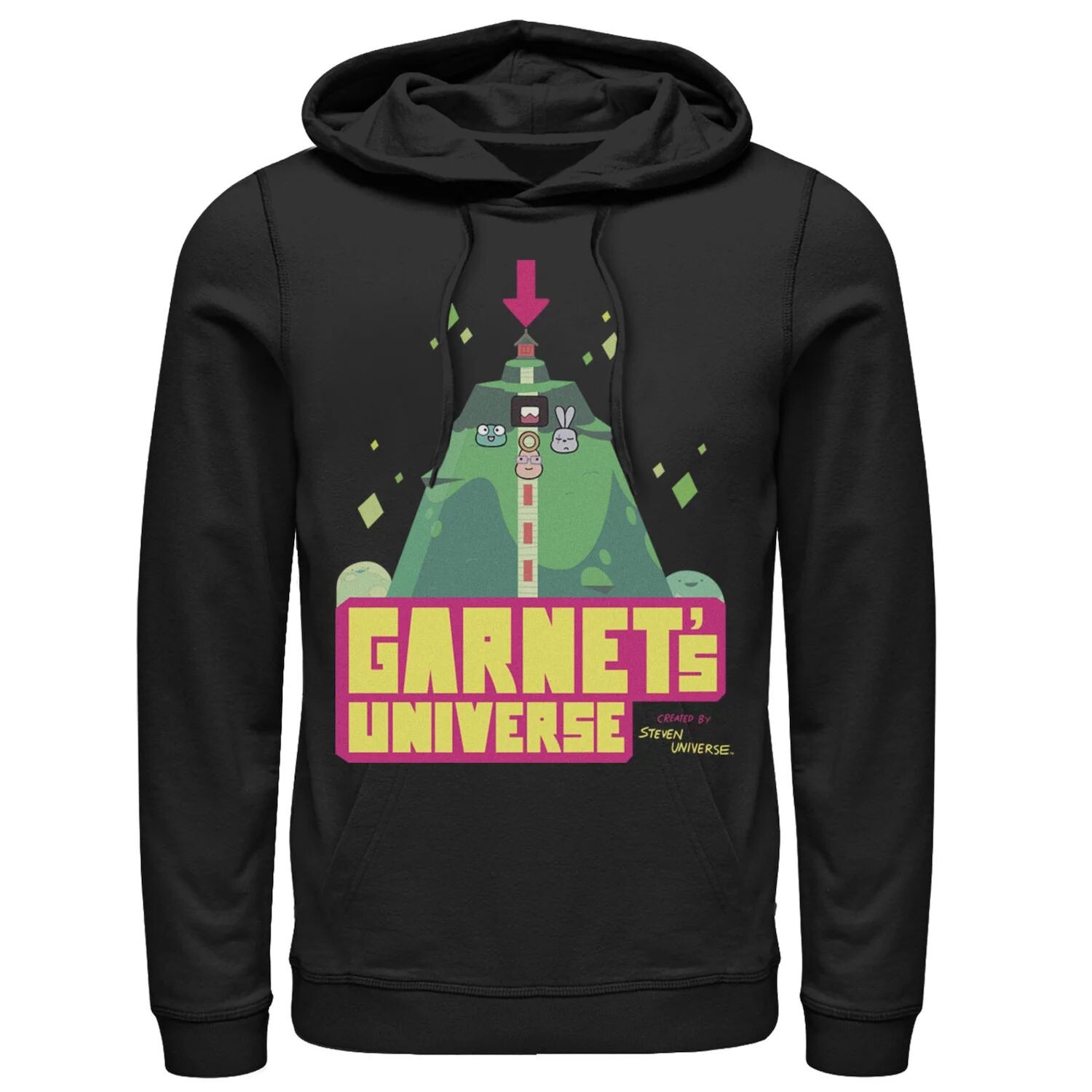 

Мужская толстовка с рисунком Cartoon Network Вселенная Стивена Вселенная Гранат Licensed Character, черный
