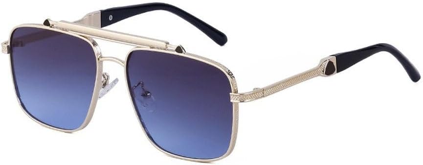 

LVTFCO Модные ретро-солнцезащитные очки для женщин в стиле панк с металлической оправой, для мужчин и для вождения на открытом воздухе, защита от УФ-излучения UV400, 7