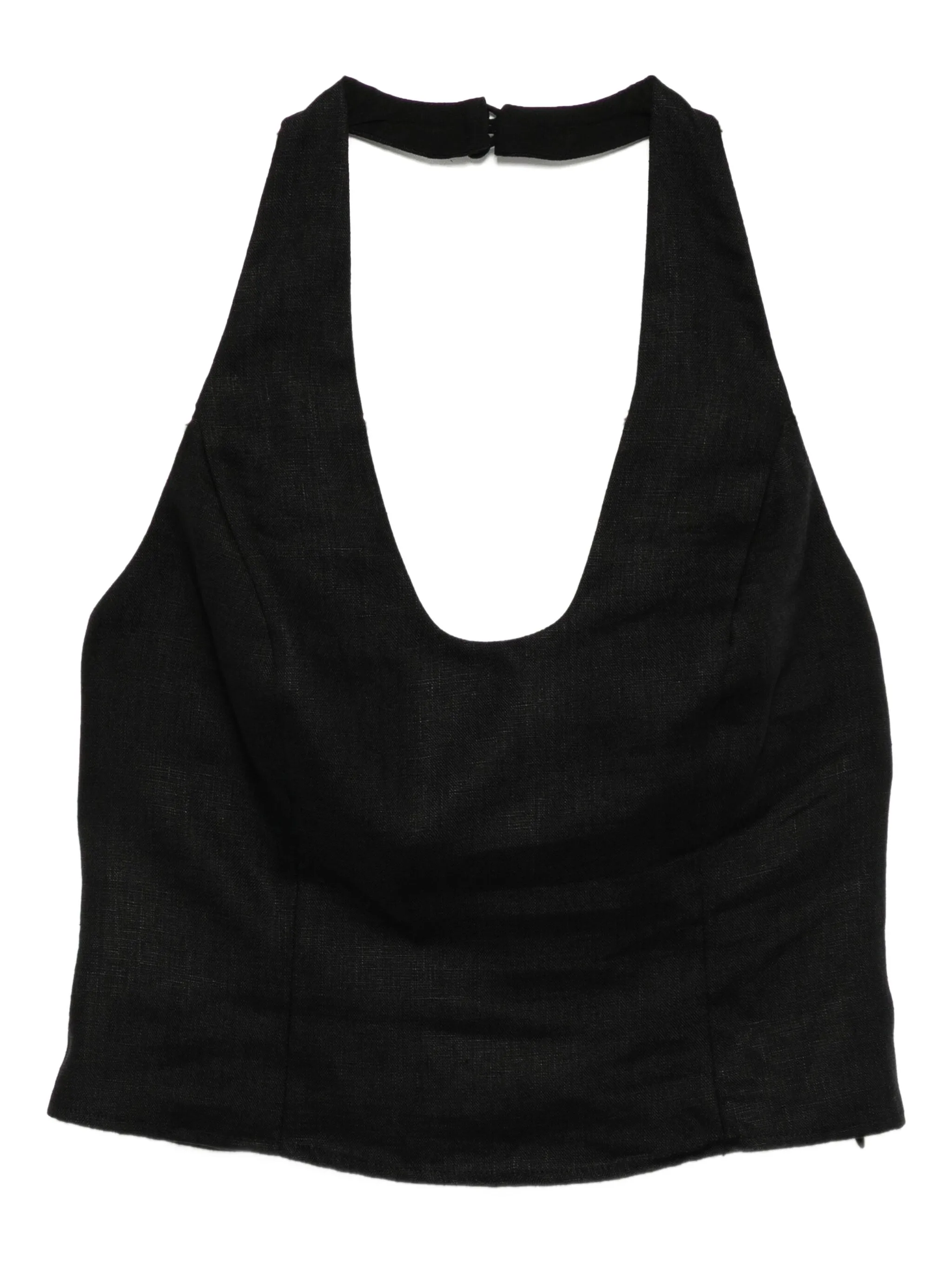 

Льняной топ Sasha Reformation, черный