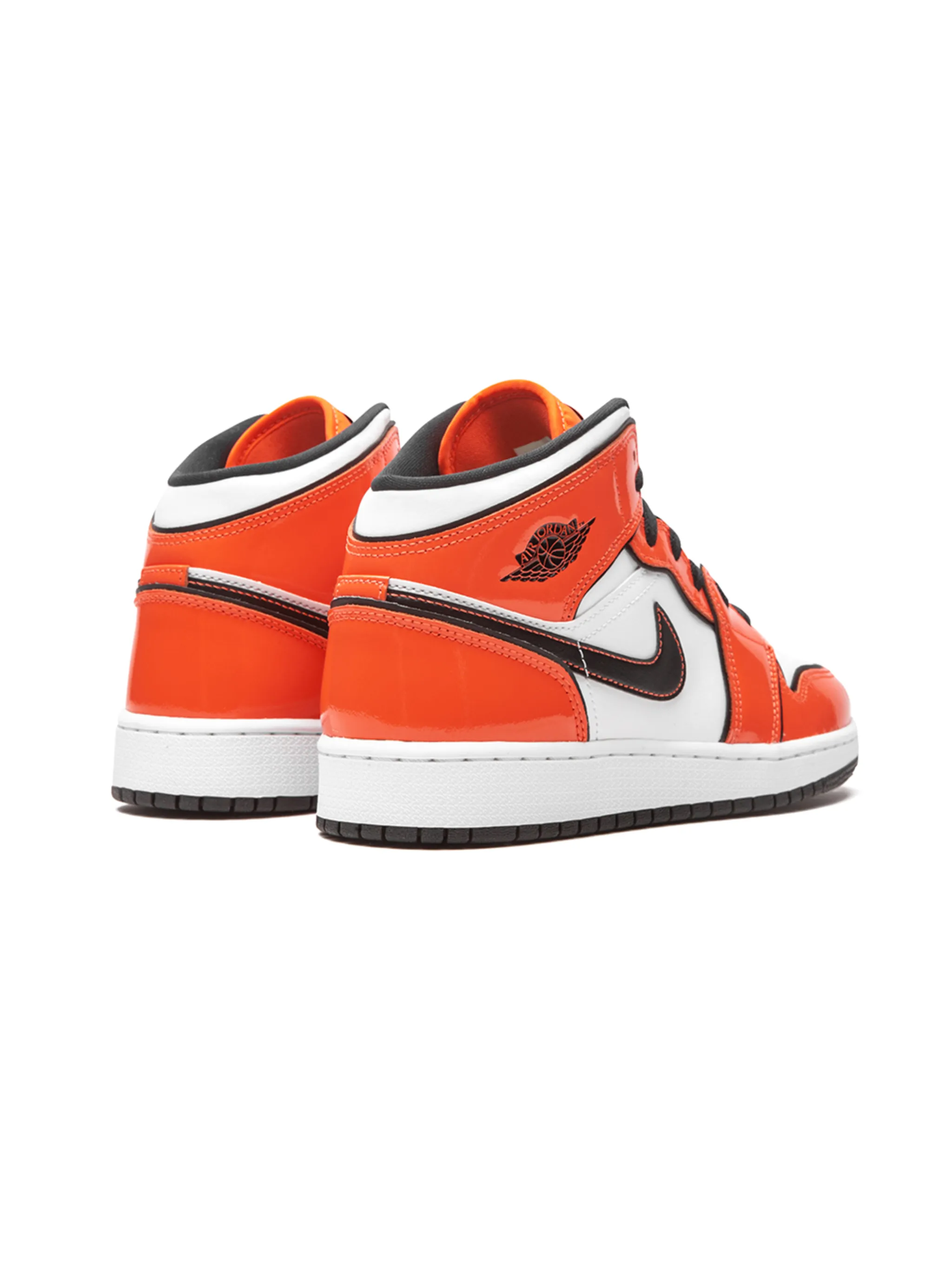 Кроссовки Air Jordan 1 Mid Jordan Kids, оранжевый — фото 3