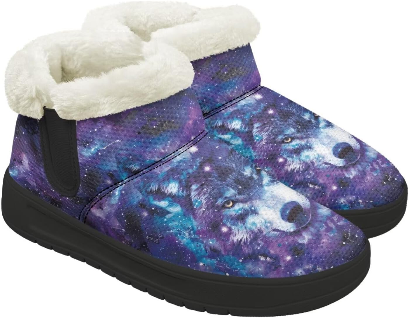 

Мужские зимние ботинки Qoiuvncy slip-on с меховой подкладкой, теплые мягкие зимние сапоги с черной подошвой