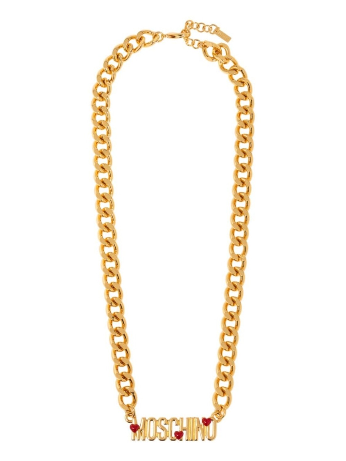 

Цепочка с логотипом и буквами Moschino, золотой