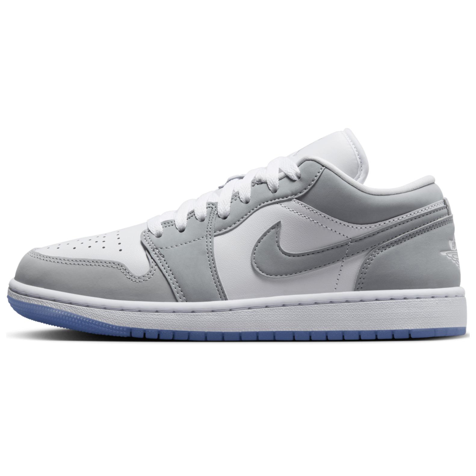 

Кроссовки Air Jordan 1 Vintage Basketball Shoes Men Low-top White/Gray, белый/серый