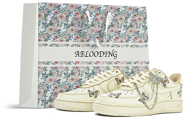 

Кроссовки Nike Air Force 1 Skateboard Shoes Men Low-Top Beige Brown