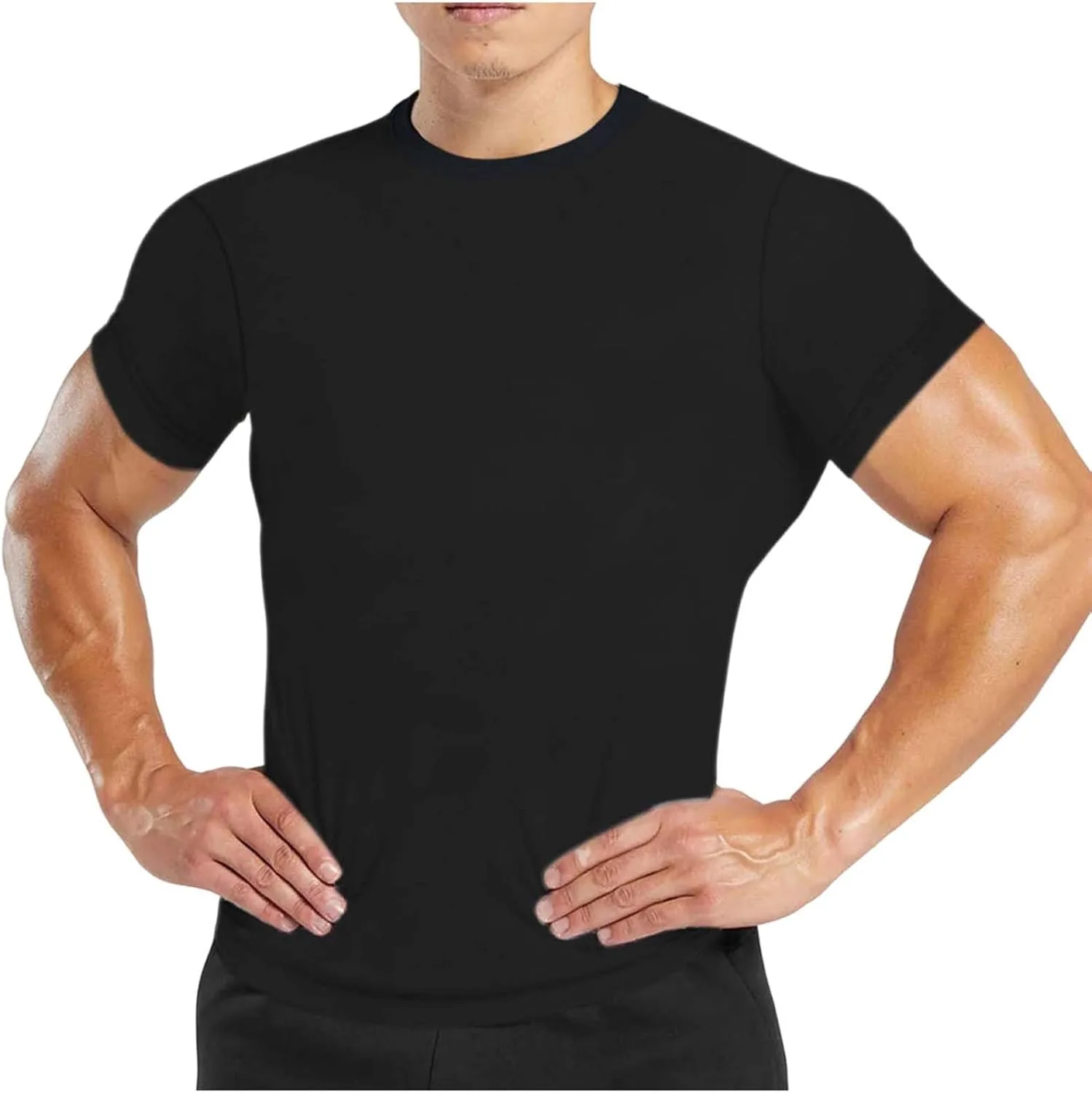 

Мужская футболка с коротким рукавом и круглым вырезом, Casual Classic Basic Tee, лето 2026 Lmdudan