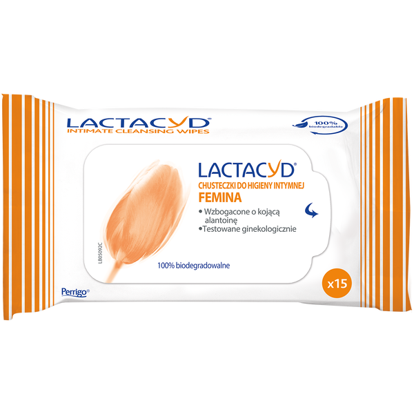 

Салфетки для интимной гигиены с аллантоином, 15 шт./1 уп. Lactacyd