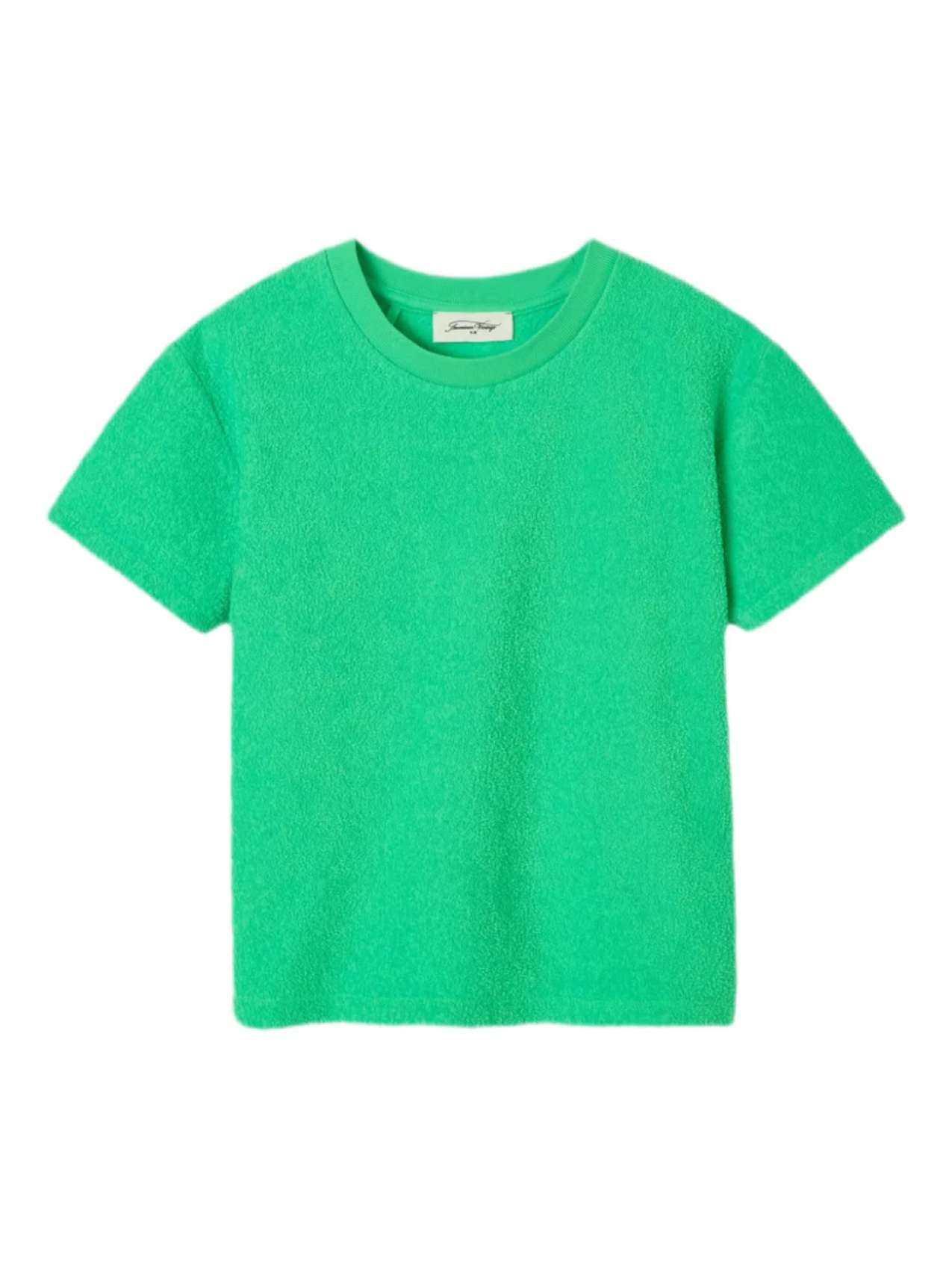 

Футболка из махровой ткани American Vintage Kids, зеленый