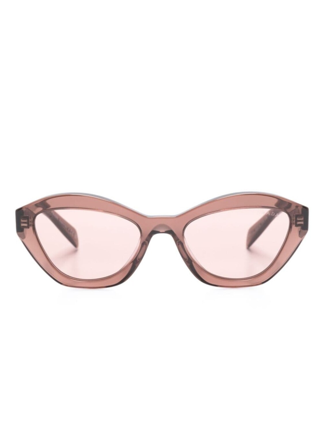 

Prada Eyewear солнцезащитные очки в оправе 'кошачий глаз', коричневый
