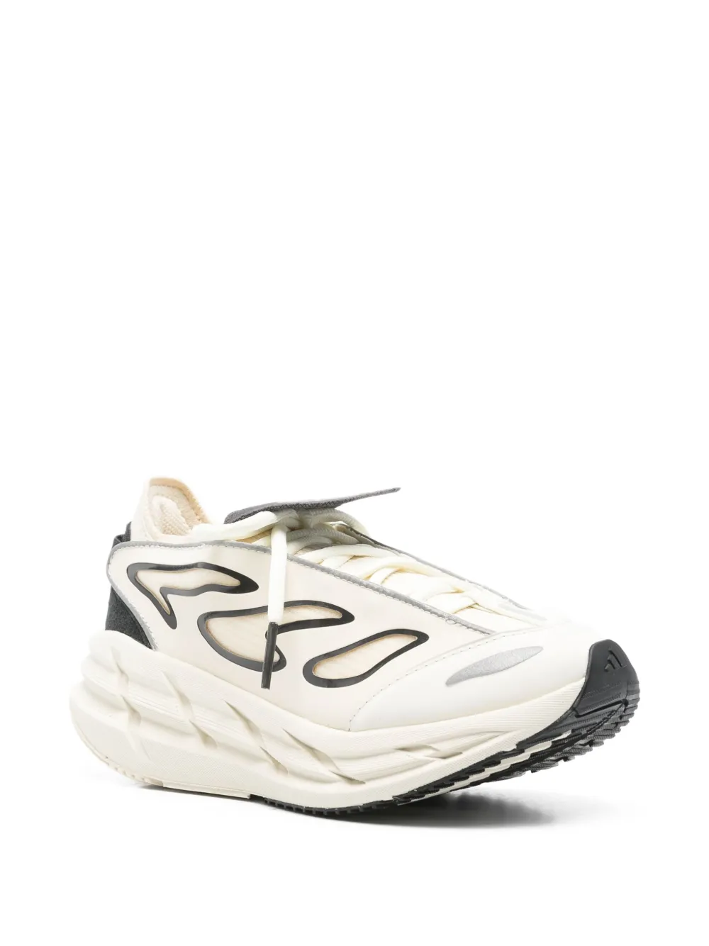 Кроссовки Adistar на платформе с пламенным принтом adidas by Stella McCartney, нейтральный — фото 2
