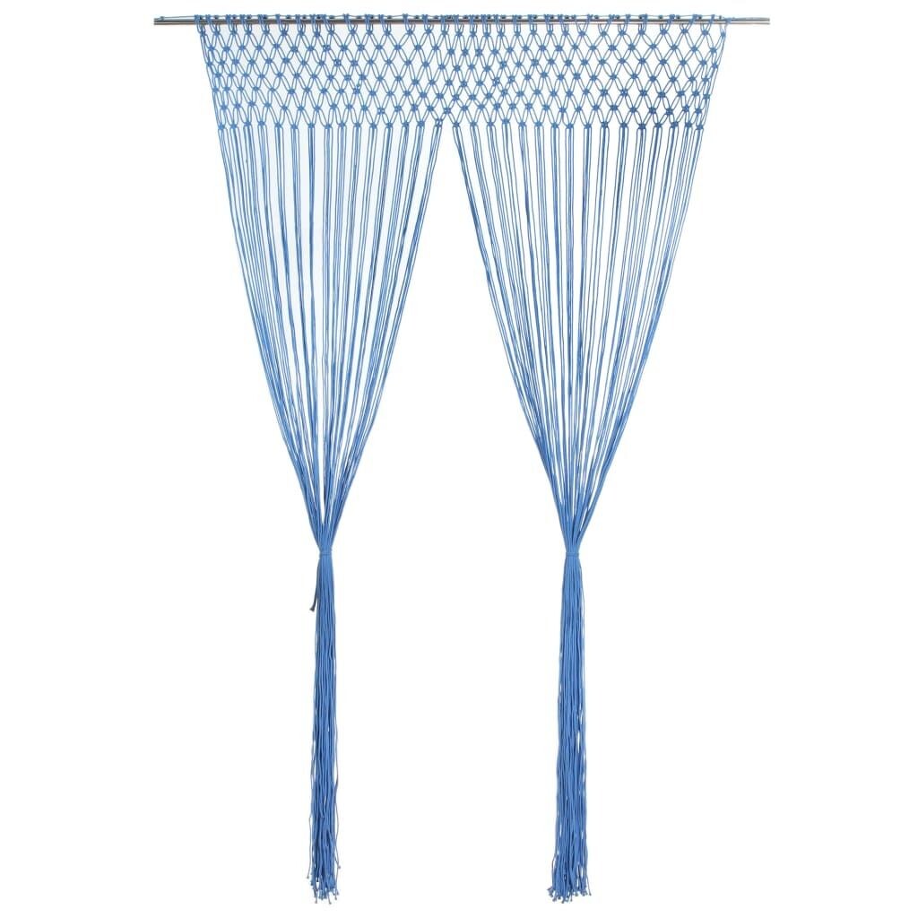 

Штора макраме синяя 140х240 см хлопок DKD HOME DECOR, синий