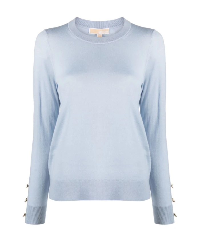 

Светло-Голубой свитер из мериносовой шерсти Michael Kors, синий