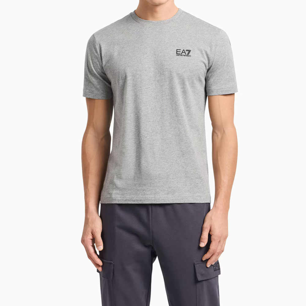 Футболка EA7 мужская серая EMPORIO ARMANI, серый — фото 4