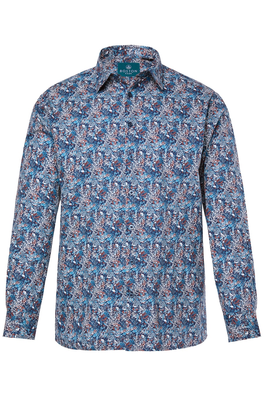 

Рубашка на пуговицах классического кроя Boston Park, темно-синий/светло-синий