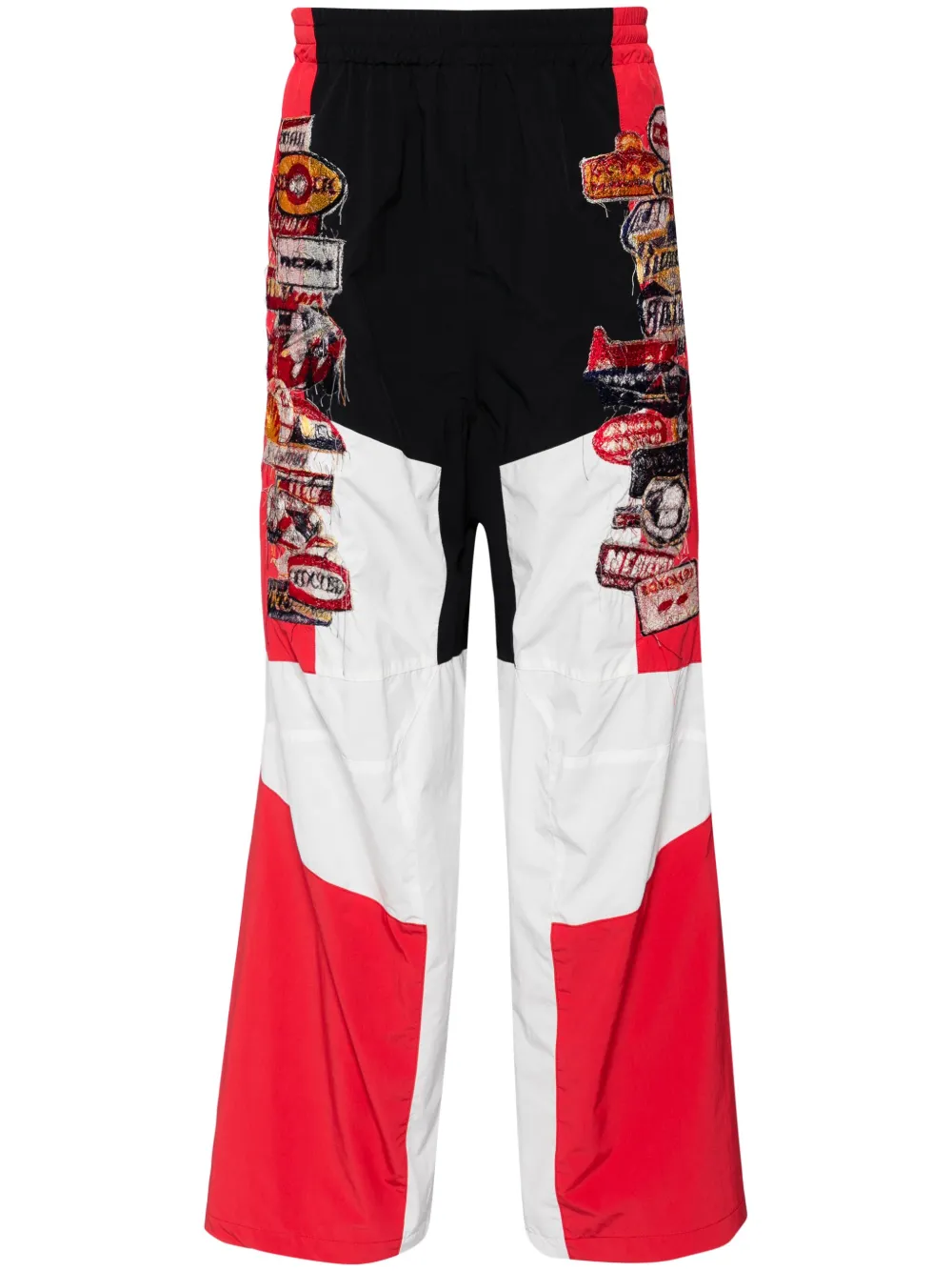 

Спортивные брюки со вставками Doublet, красный