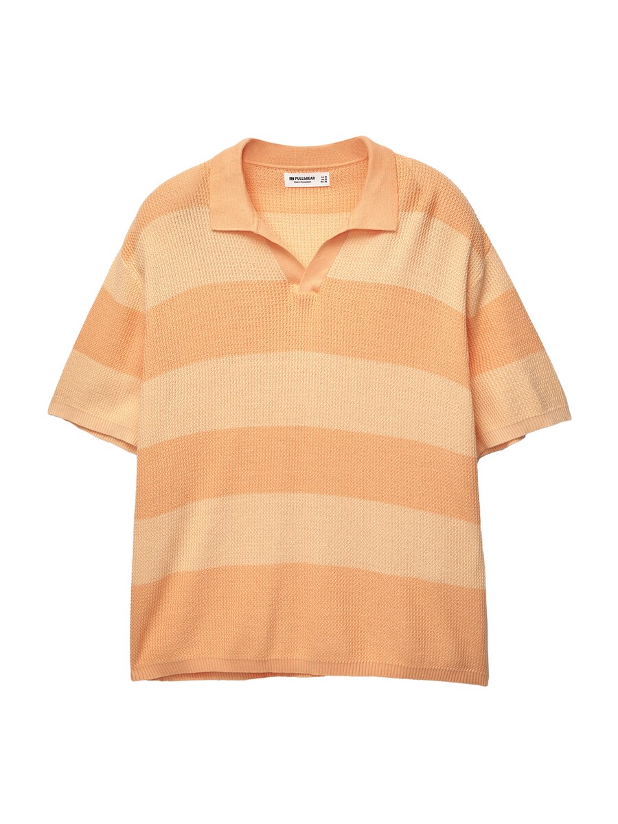 

Рубашка Pull&Bear, цвет Orange/Pastel orange