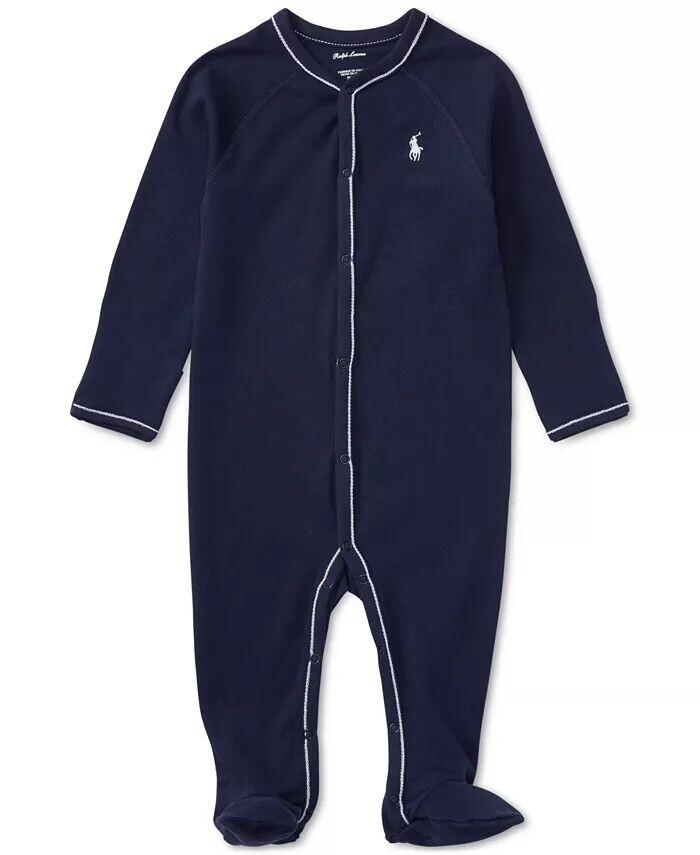 

Хлопковый комбинезон для маленьких мальчиков Polo Ralph Lauren, синий