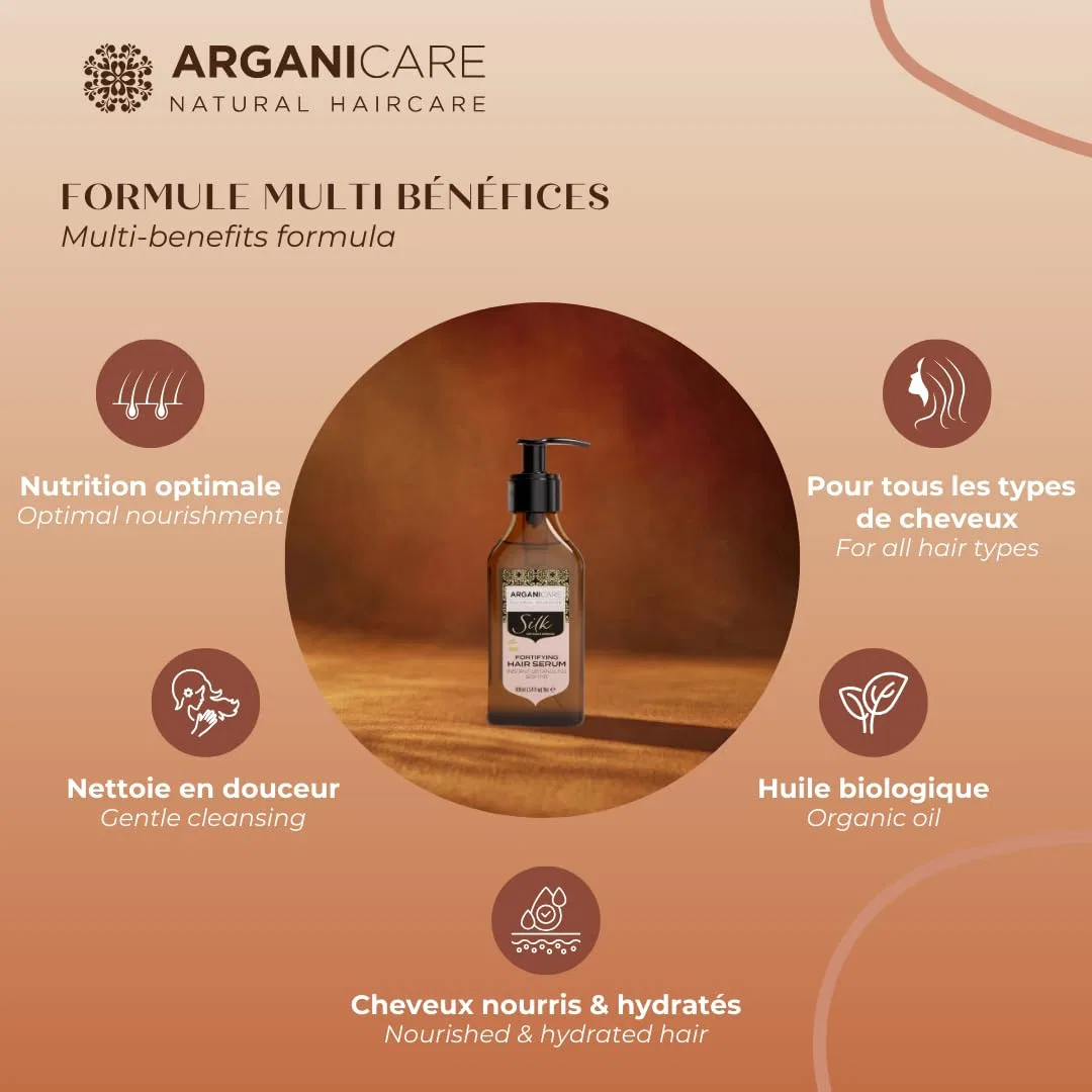 Сыворотка ARGANICARE Ultimate Shine с протеинами шелка 100 мл Arganicare — фото 4