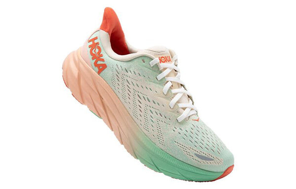 Кроссовки clifton 8 'orange mint green' Hoka One One, розовый — фото 4