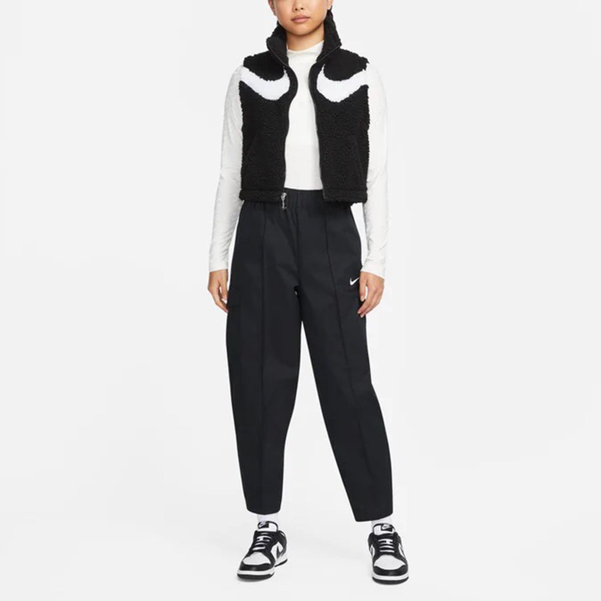 Жилет (WMNS) Nike Athleisure Casual Sports Stay Warm Stand Collar Vest Black — фото 3