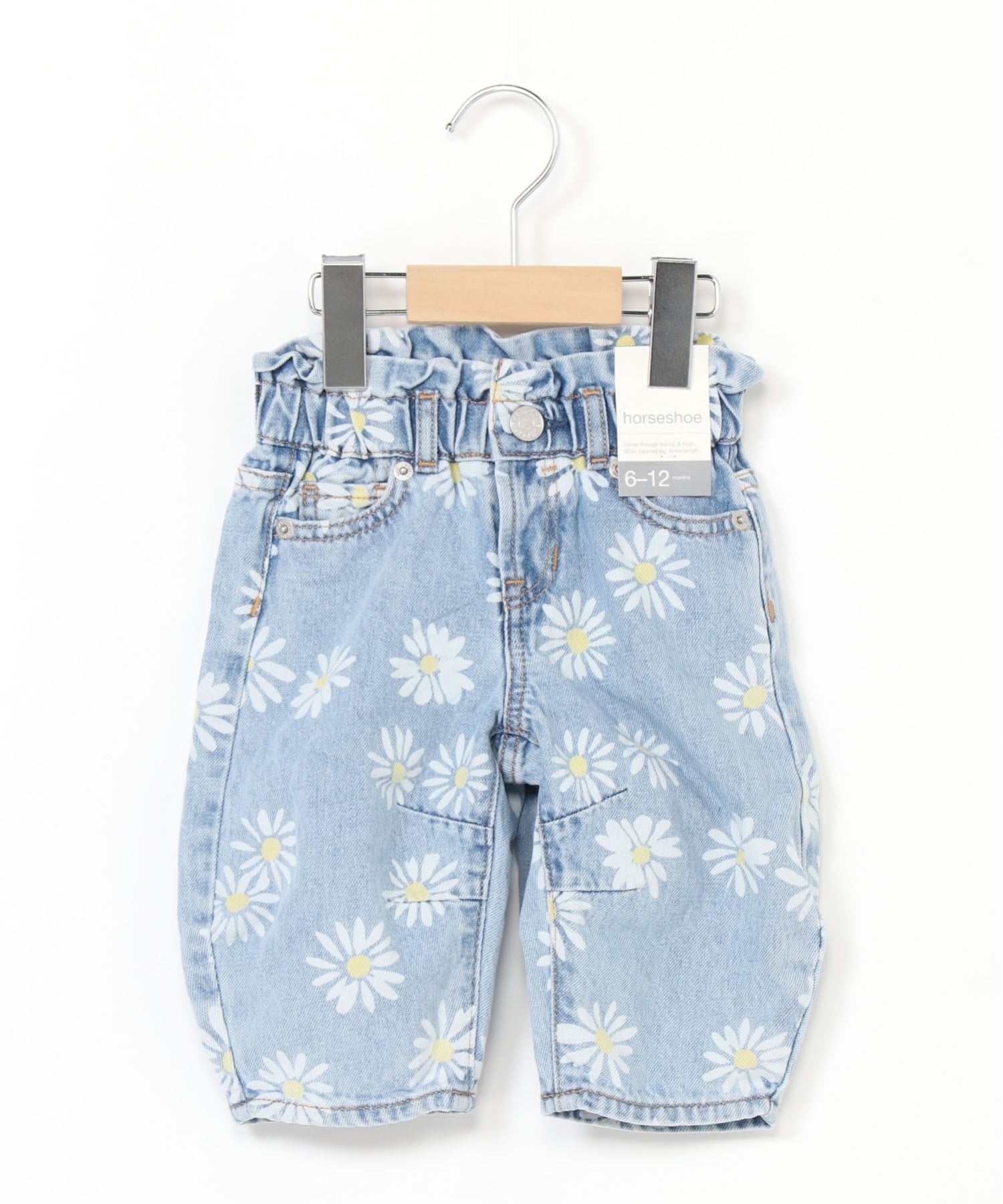 Джинсы Daisy Horseshoe Denim (Для малышей/Младенцев) Gap, MEDIUM_WASH — фото 4