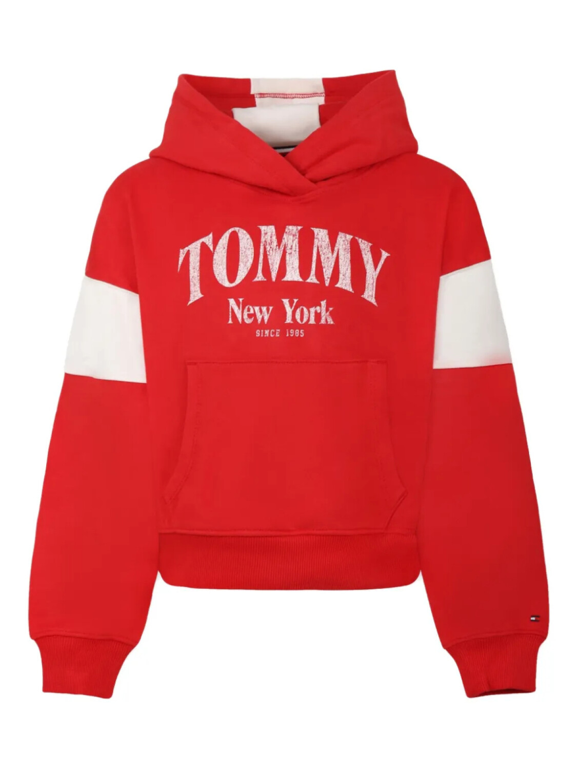 

Толстовка с капюшоном Tommy Hilfiger Junior с логотипом, красный