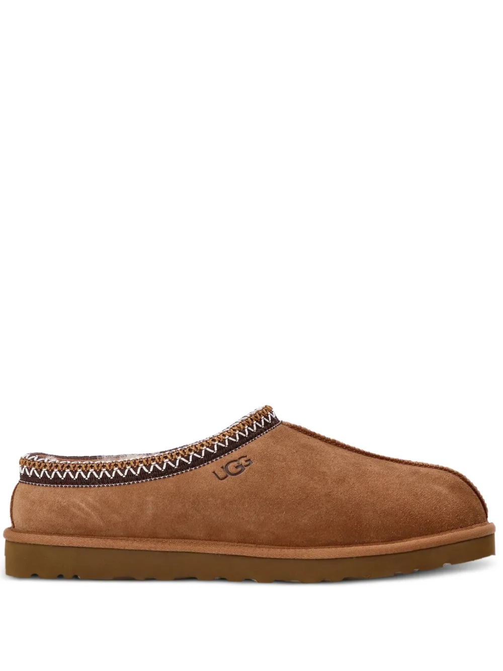 

Тапочки из овчины с прошитой отделкой UGG, коричневый