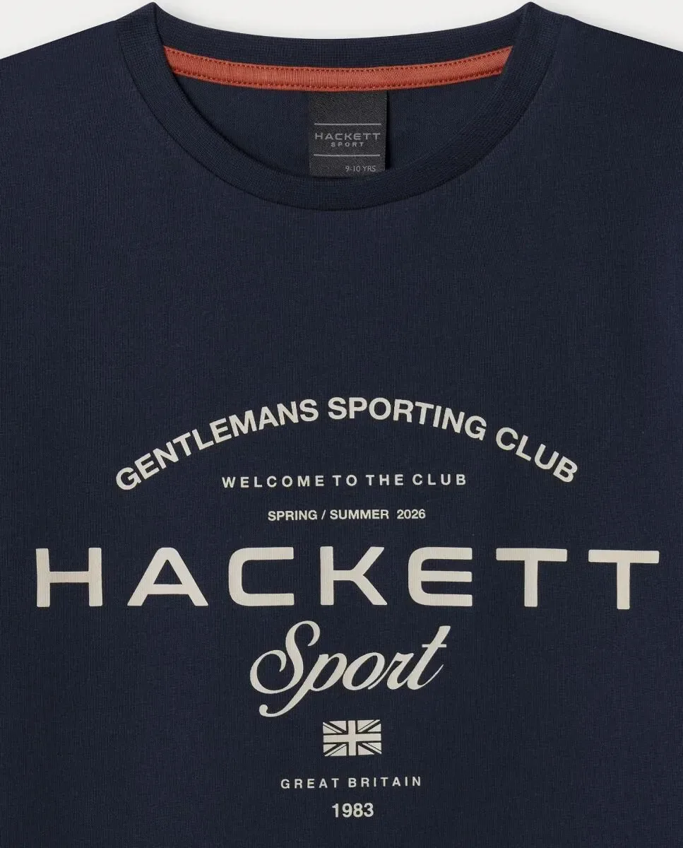 Детская футболка Hackett Sport Game, темно-синий — фото 3