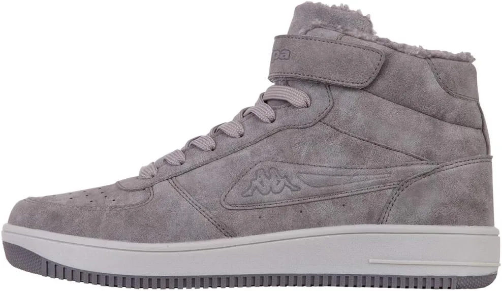 Кроссовки для бега Kappa Unisex Bash Mid Fur Street Running Shoe, черный/серый