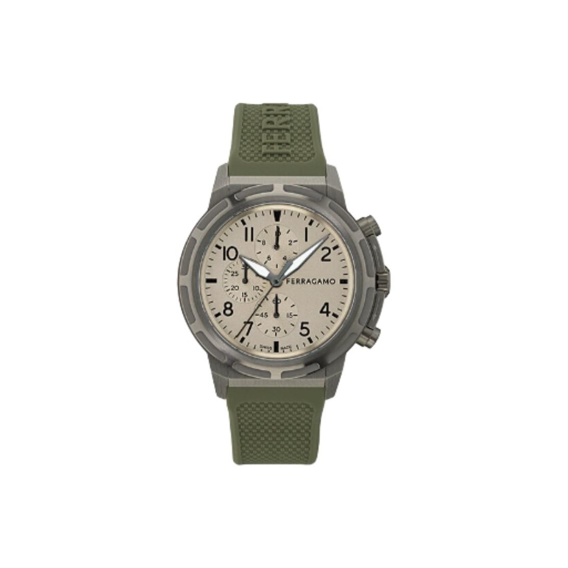 

Ferragamo Часы Logo embossed 44mm, Beige Watch Dial